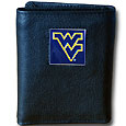 W. Virginia Mountaineers Leather Tri-fold Wallet